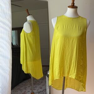 Vince Camuto Chartreuse Sleeveless Top